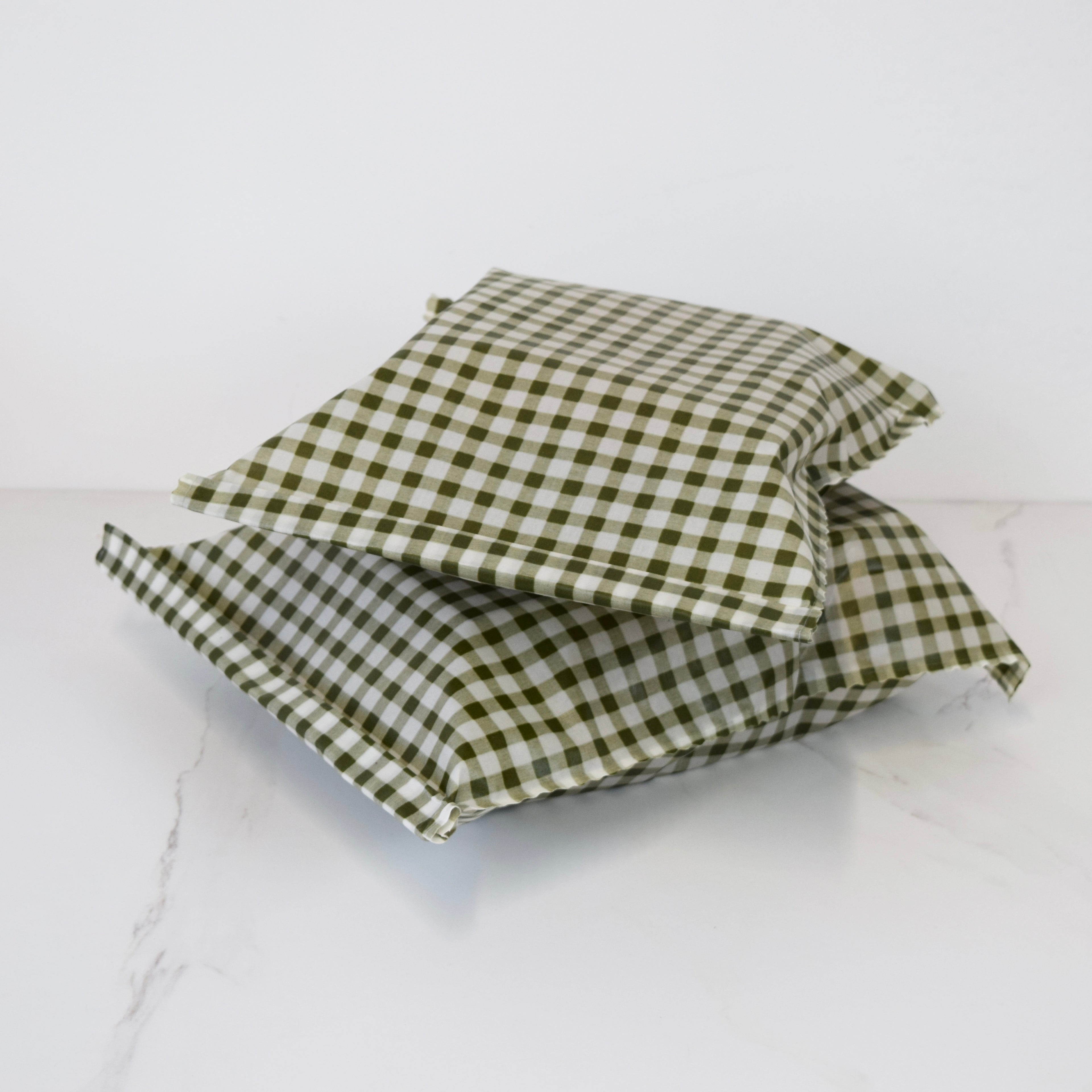 THE Beeswax Bag – Olive Check