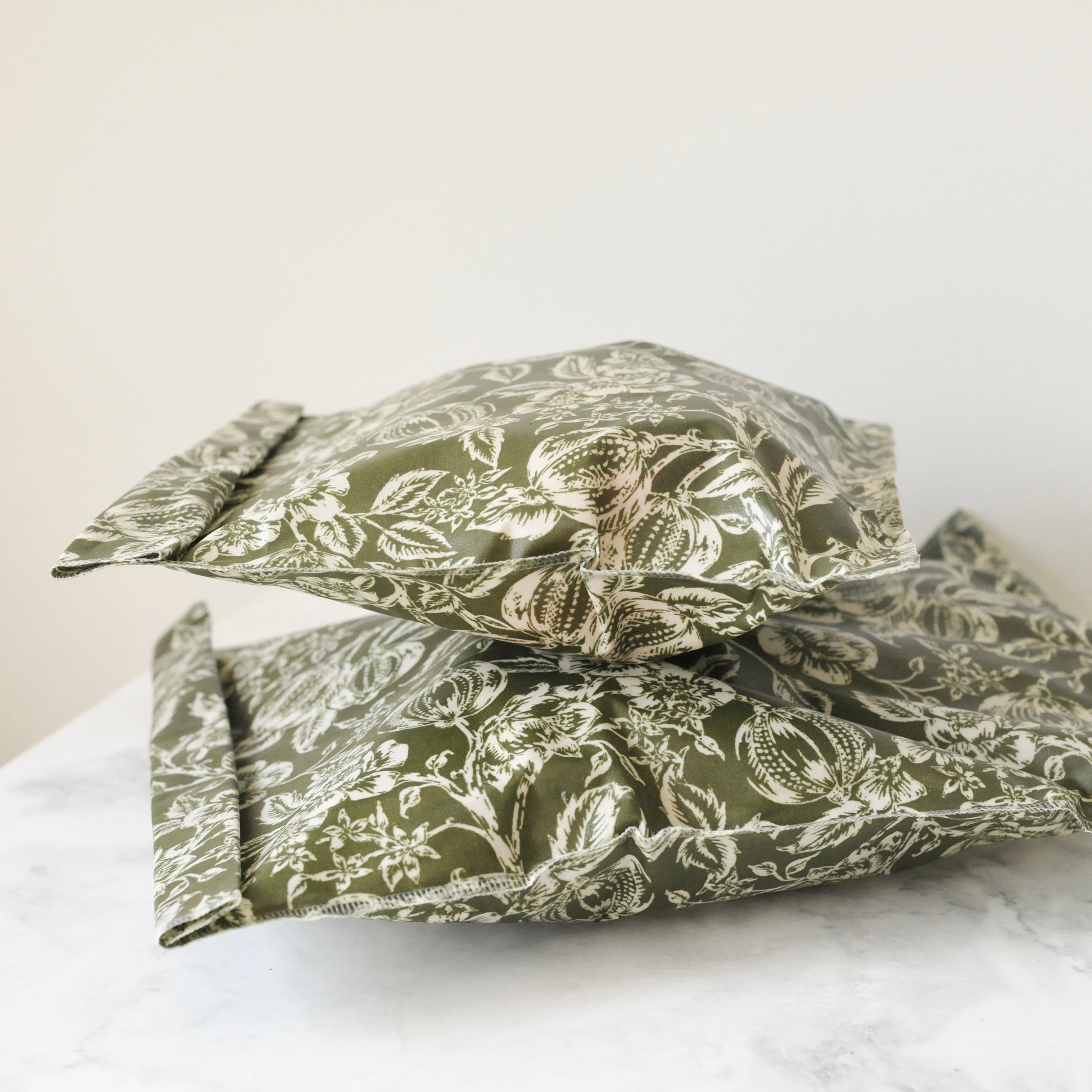 THE Bread Bag - Olive Heritage Floral