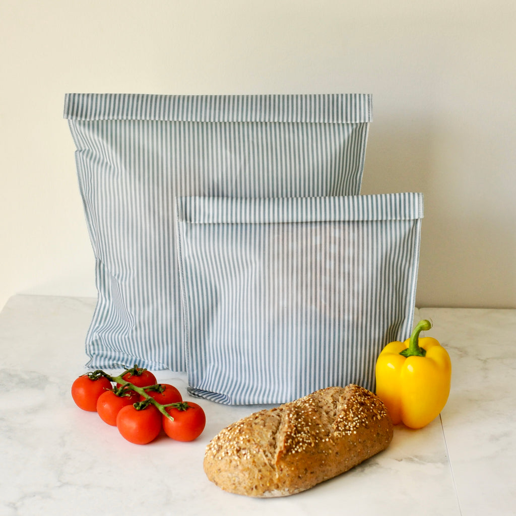 THE Beeswax Bag - Coastal Blue Striped