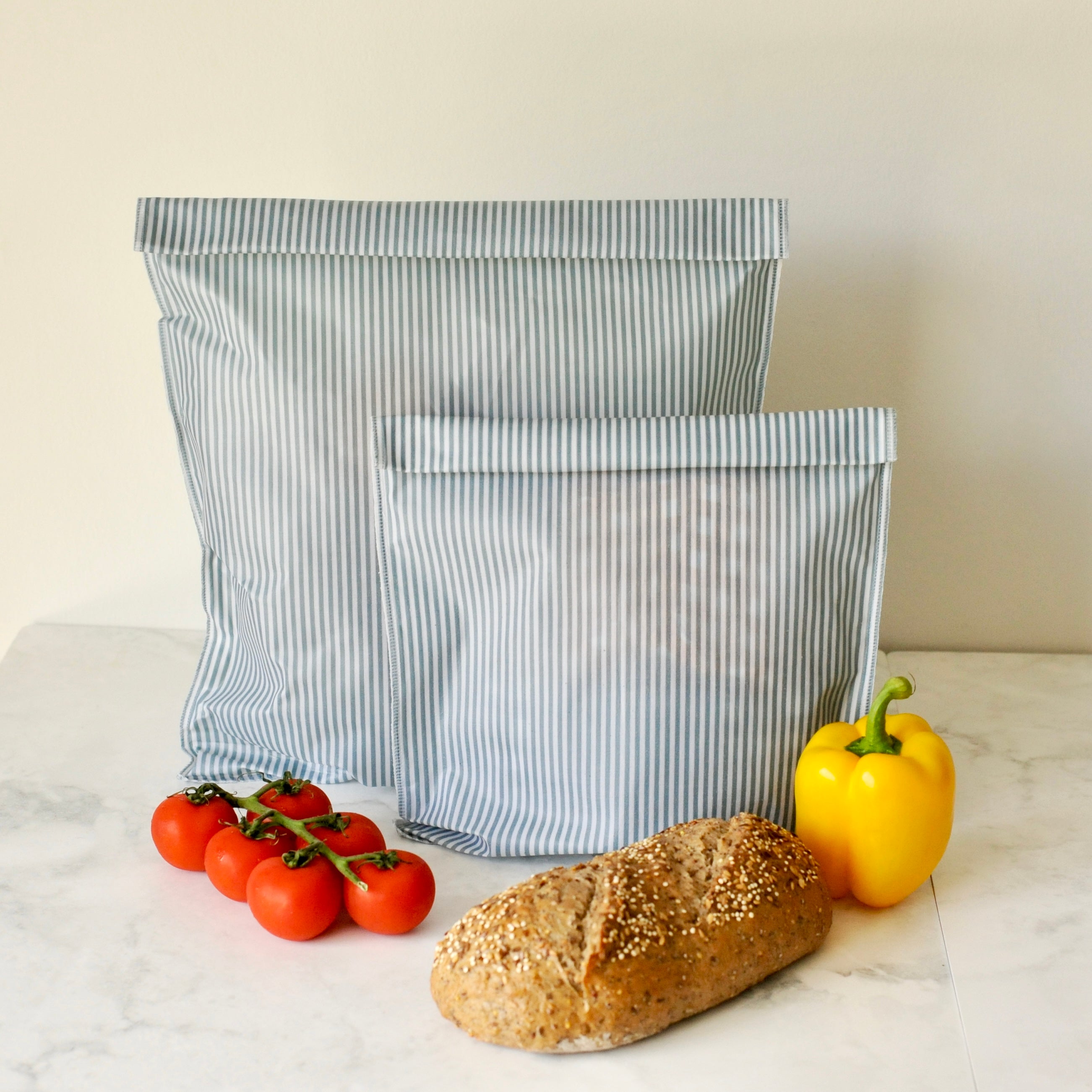 THE Beeswax Bag - Coastal Blue Striped