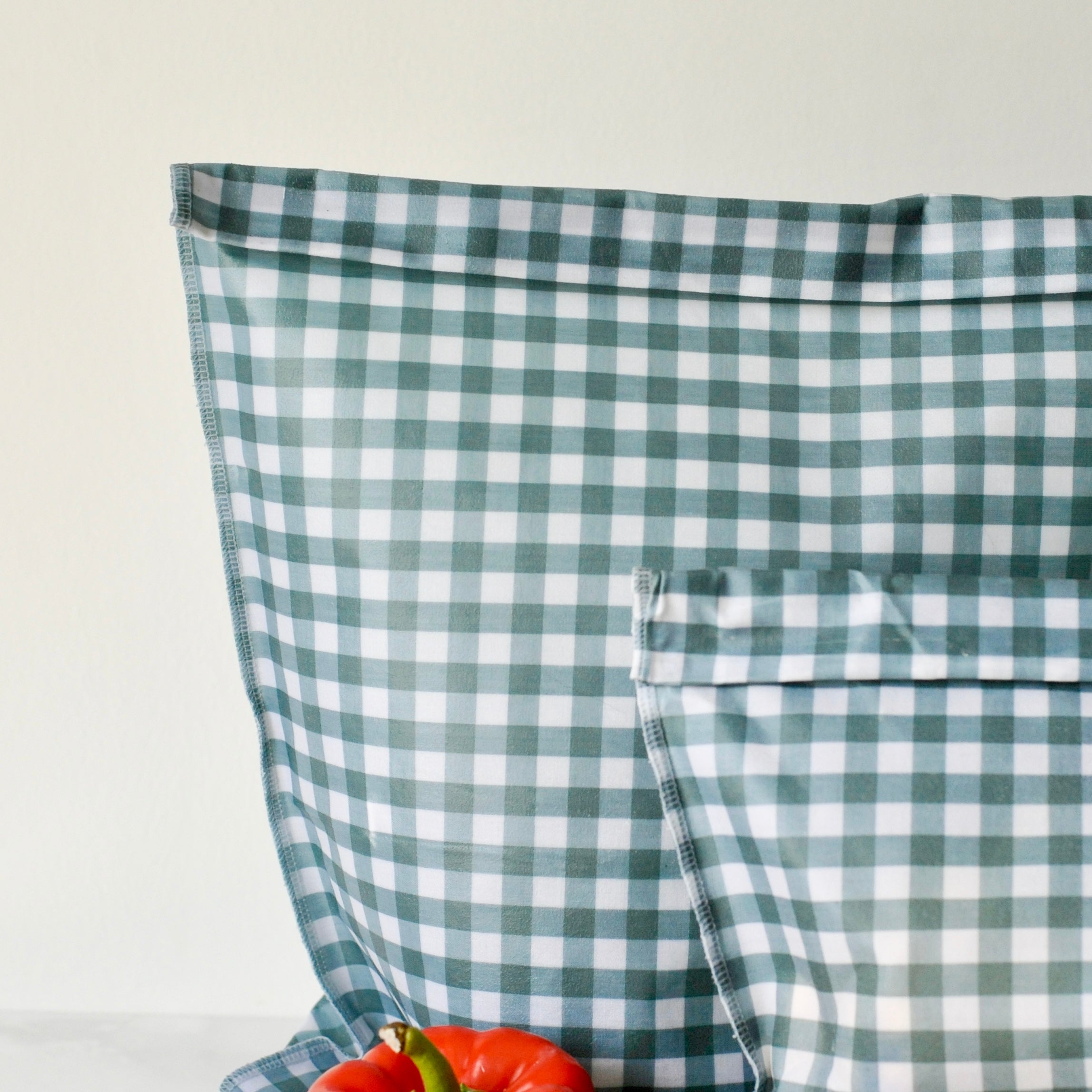 THE Beeeswax Bag - Seaglass Check