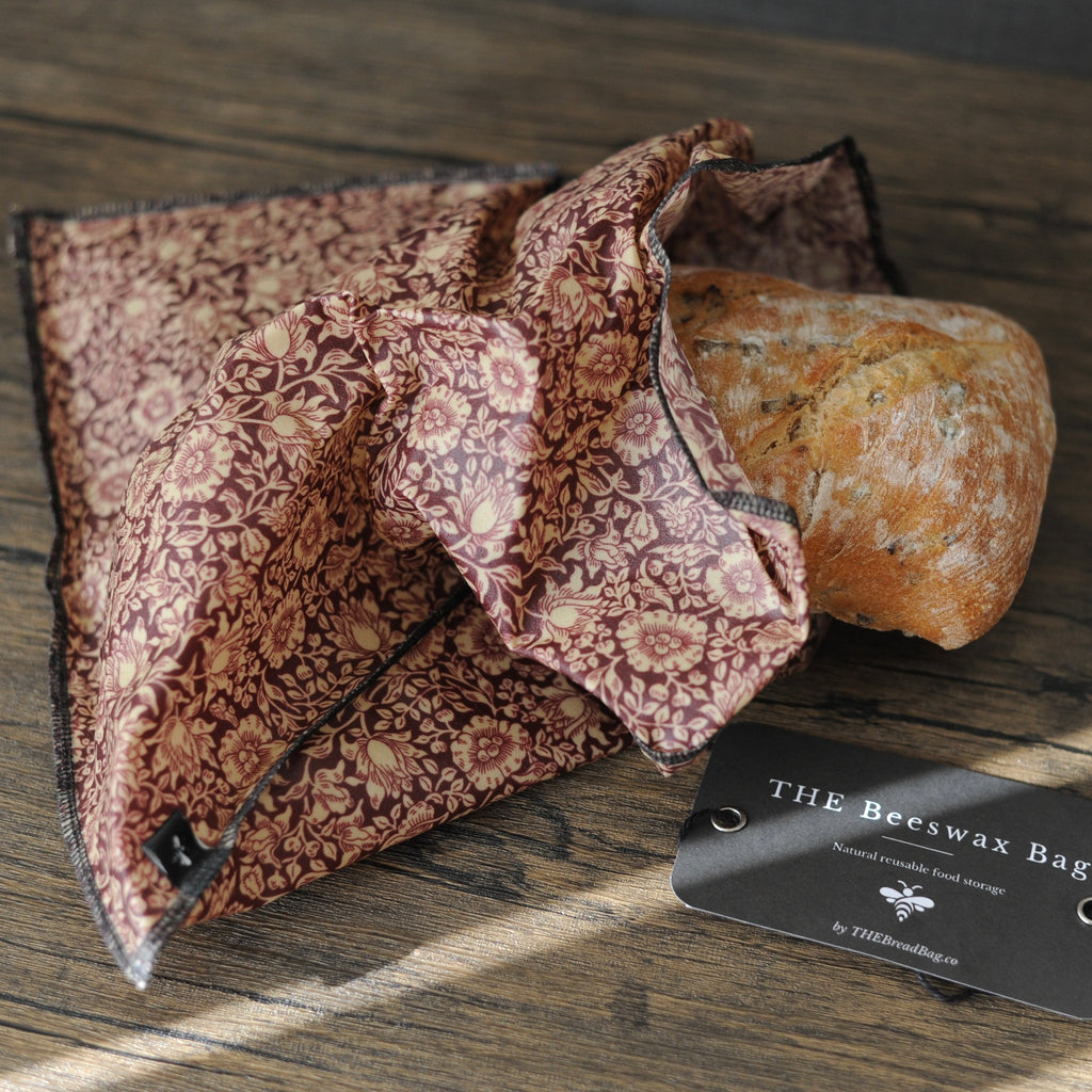 THE William Morris Beeswax Bag |Mallow Forest