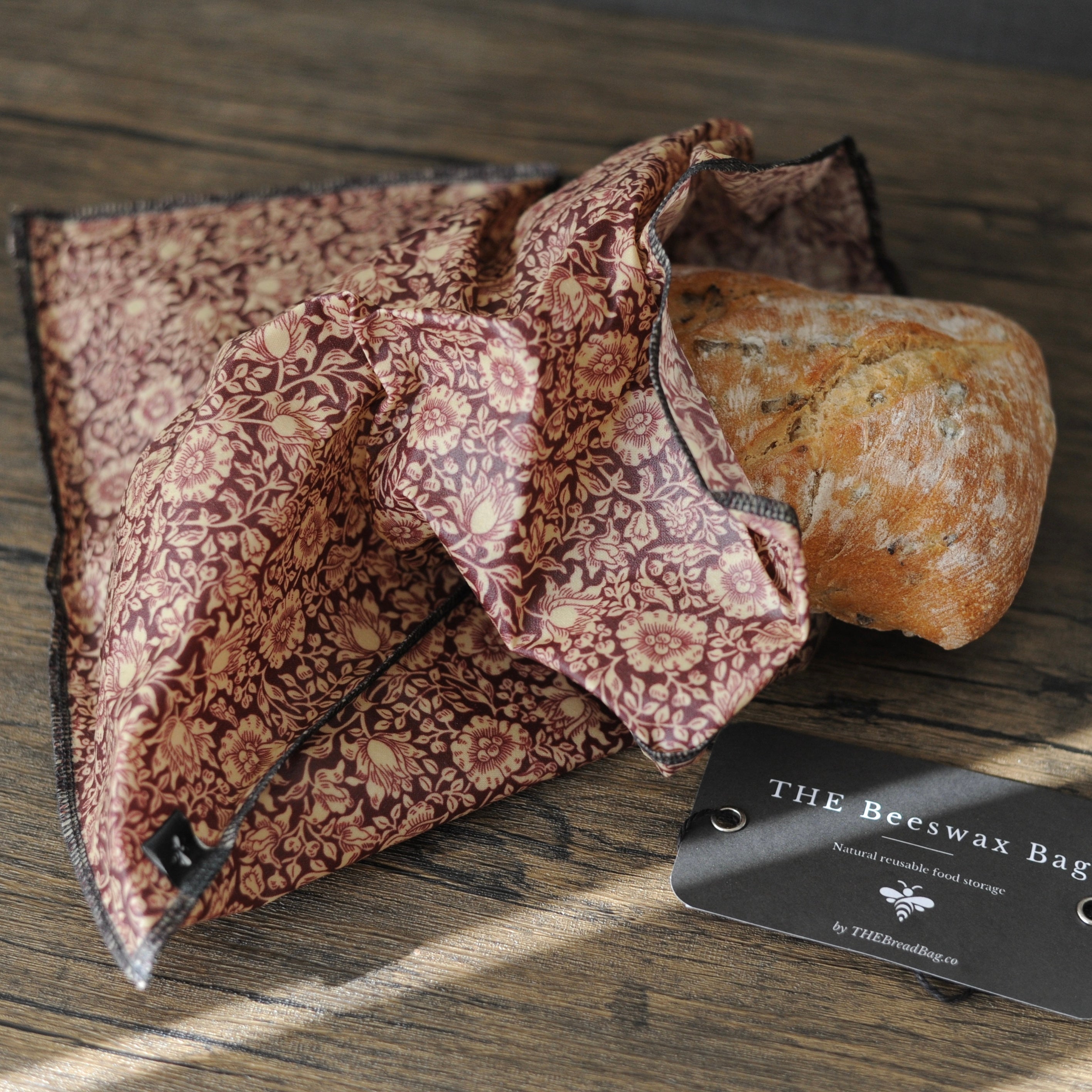 THE William Morris Beeswax Bag |Mallow Forest