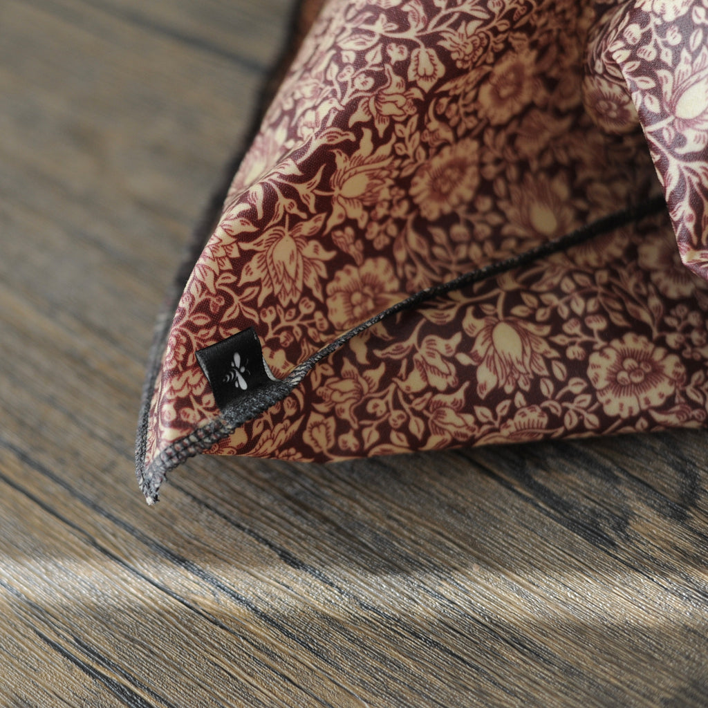 THE William Morris Beeswax Bag |Mallow Forest