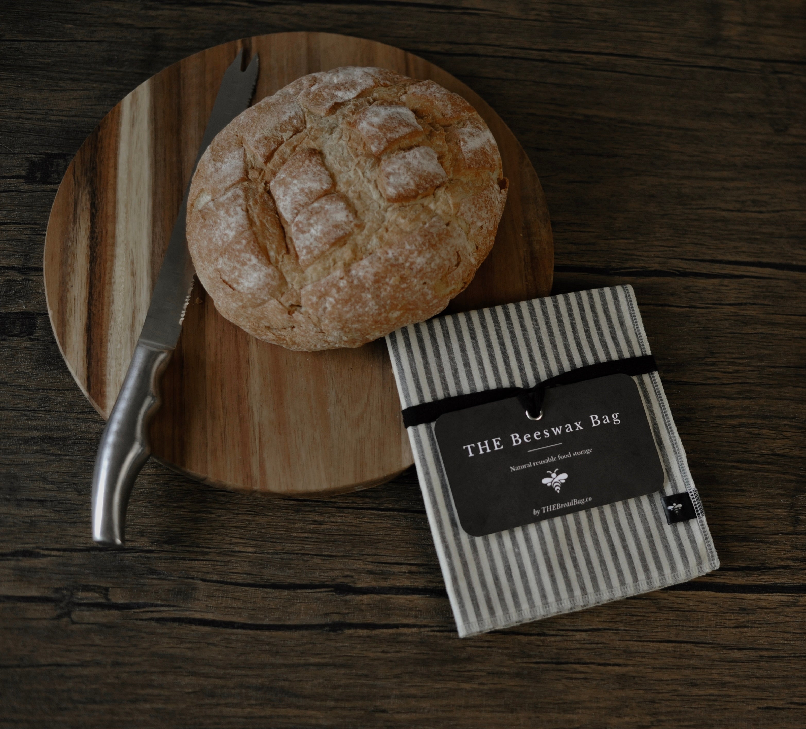 The Striped Beeswax Bag