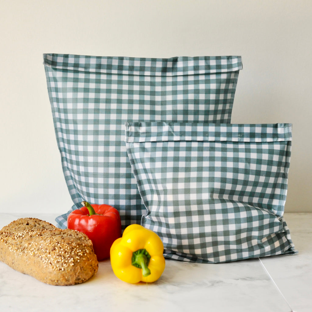 THE Beeeswax Bag - Seaglass Check