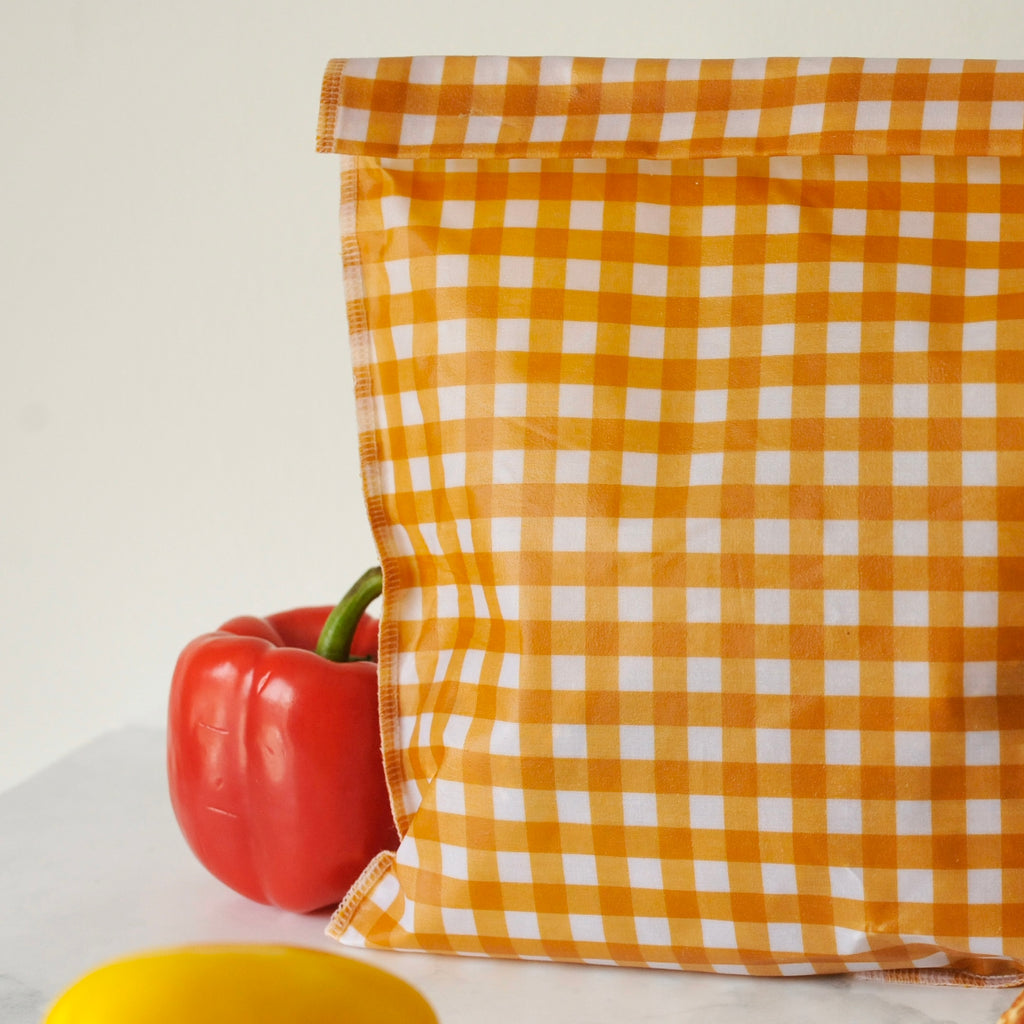 THE Beeswax Bag – Buttermilk Check