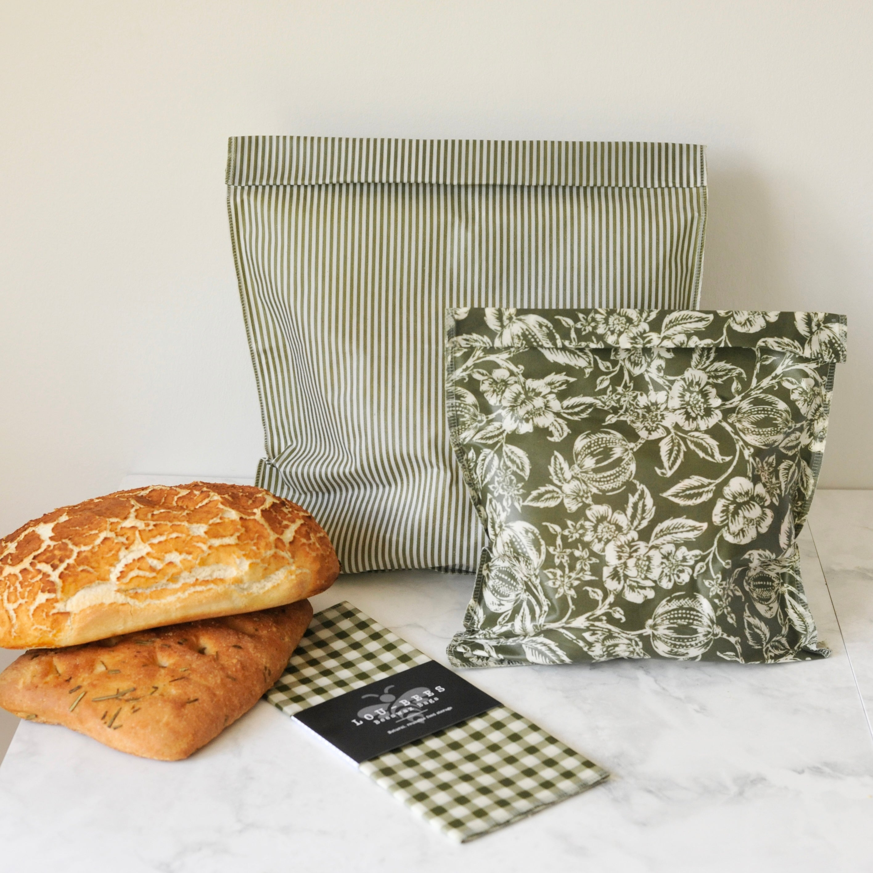 THE Bread Bag- Olive Pantry Bread Lover Set