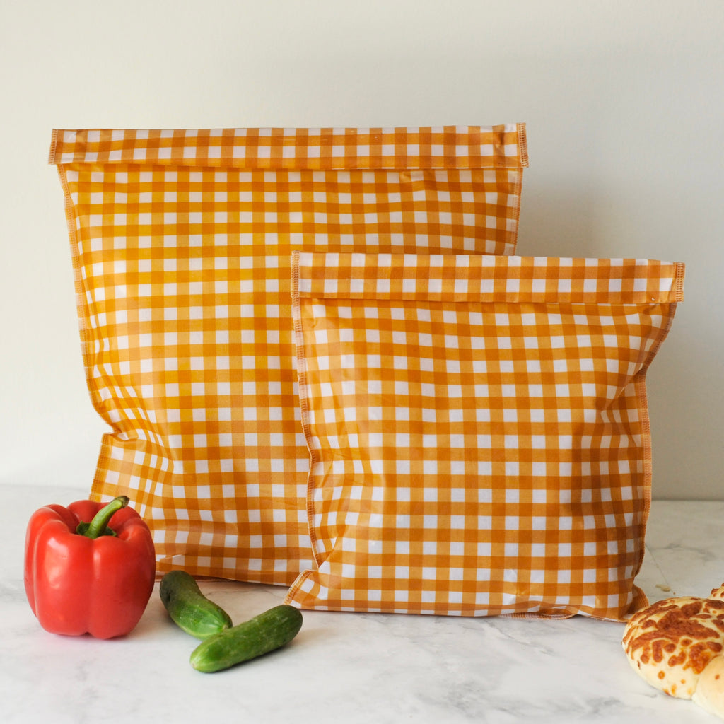 THE Beeswax Bag – Buttermilk Check