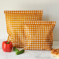 THE Beeswax Bag – Buttermilk Check