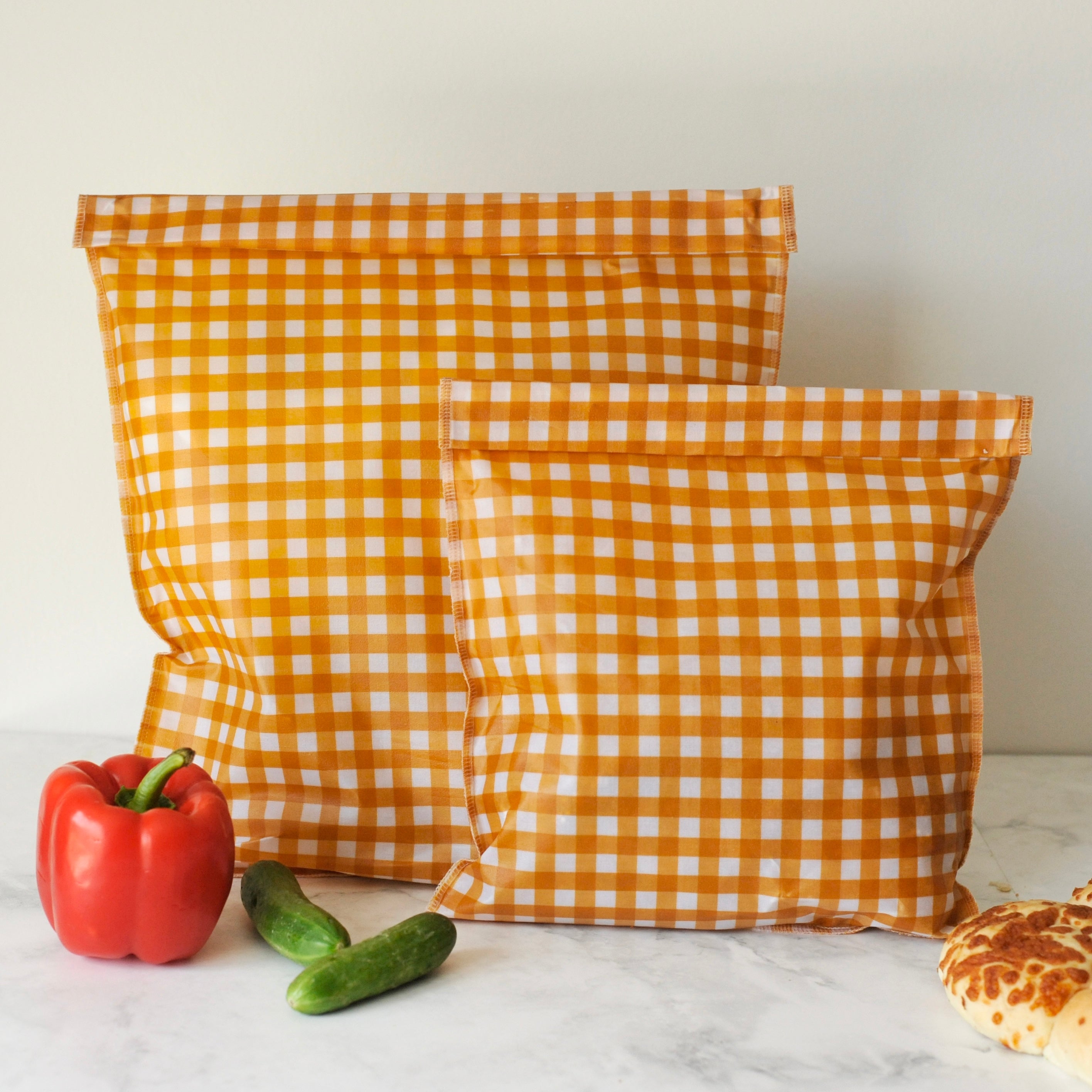 THE Beeswax Bag – Buttermilk Check