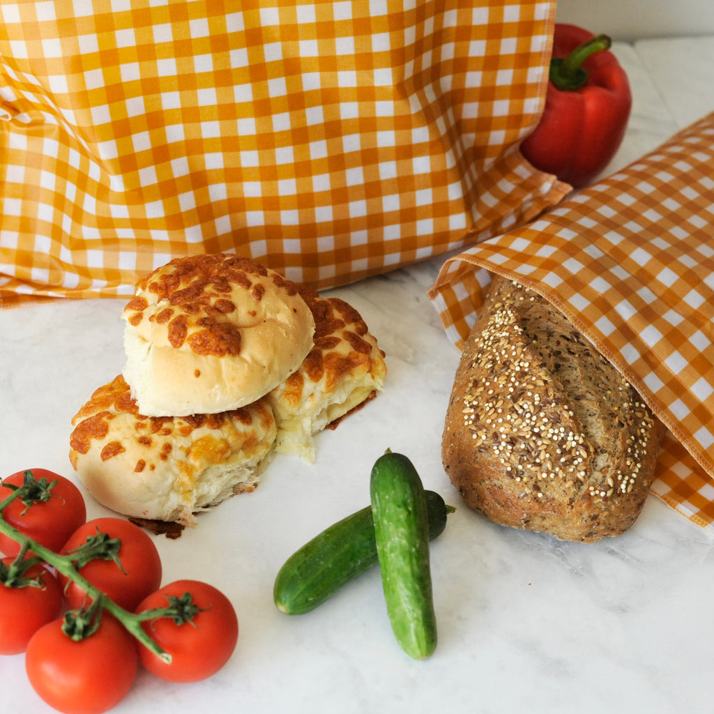 THE Beeswax Bag – Buttermilk Check