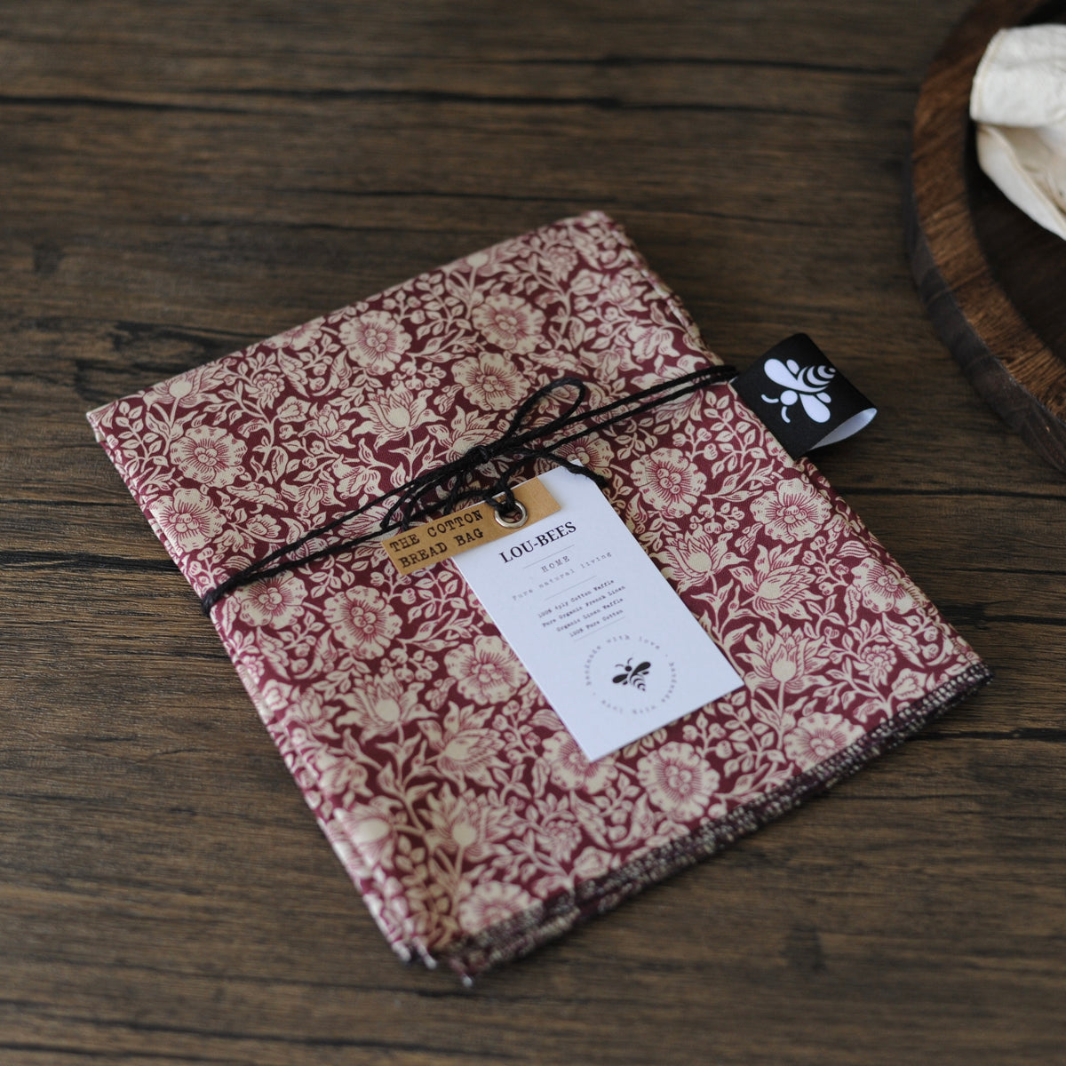 THE William Morris Heritage Cotton Bread Bag | Mallow Wine