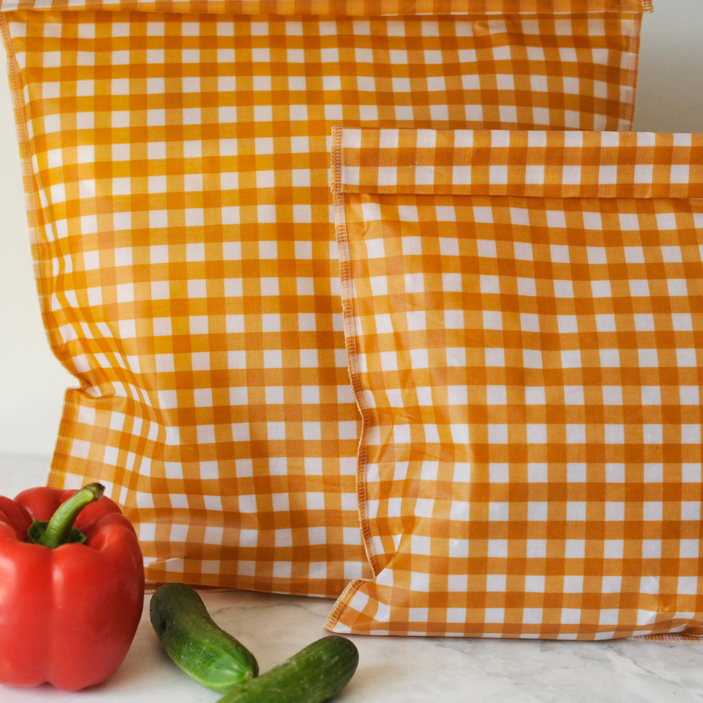THE Beeswax Bag – Buttermilk Check