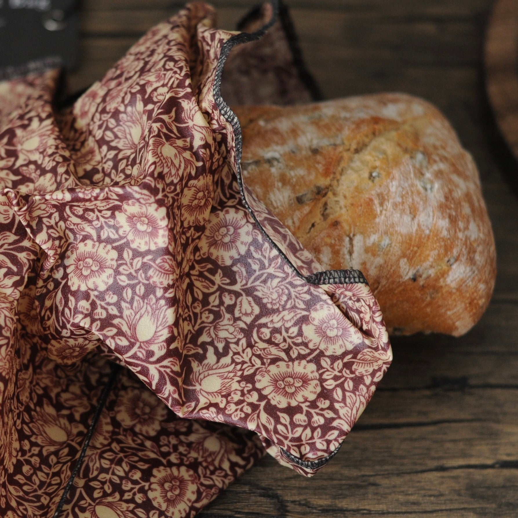 THE William Morris Beeswax Bag |Mallow Forest