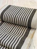 THE Couche Cloth-Heavy Linen Black striped