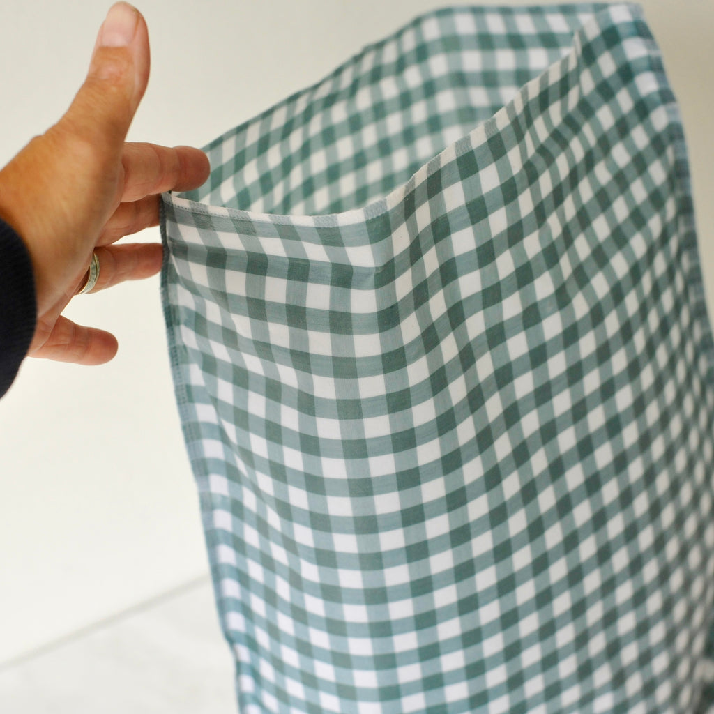 THE Beeeswax Bag - Seaglass Check